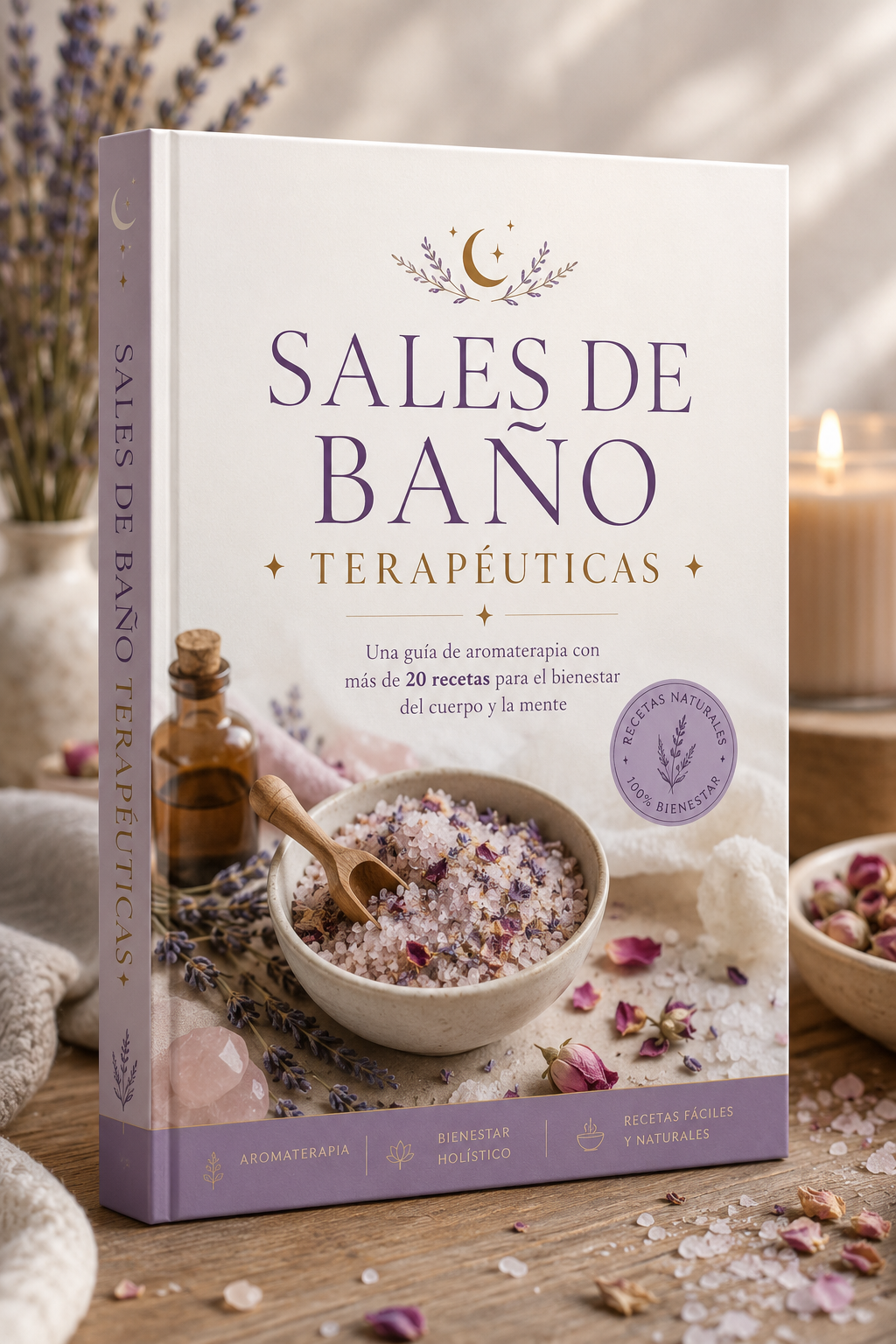 20 Recetas de sales de baño terapeuticas